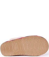 Minnetonka Women's Chesney Horizon Print Faux Fur Lined Mule Slippers