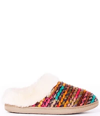 Minnetonka Women's Dina Knit Faux Fur Lined Clog Slippers