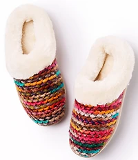 Minnetonka Women's Dina Knit Faux Fur Lined Clog Slippers