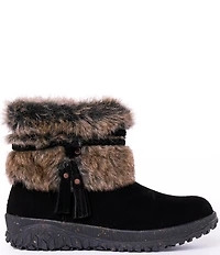 Minnetonka Women's Everett 2 Water Resistant Suede Faux Fur Booties