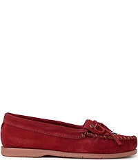 Minnetonka Women's Nizhoni Suede Beaded Kilty Moccasins