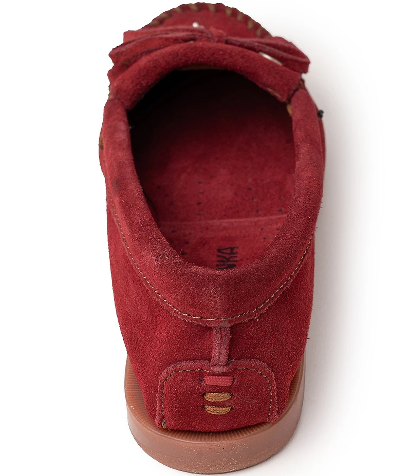 Minnetonka Women's Nizhoni Suede Beaded Kilty Moccasins