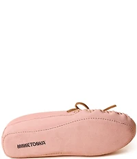 Minnetonka Women's Pile Lined Soft Sole Indoor Moccasin Slippers