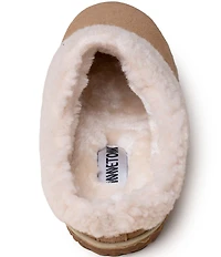 Minnetonka Women's Spruce Suede Berber Lined Indoor/Outdoor Mule Slippers