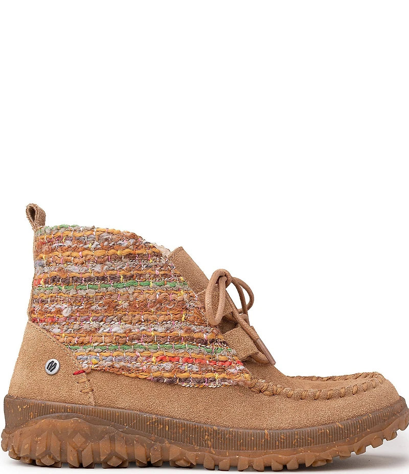 Minnetonka Women's Tealey Suede Lace Up Booties