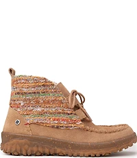 Minnetonka Women's Tealey Suede Lace Up Booties