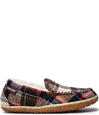 Minnetonka Women's Tempe Plaid Print Moccasin Slippers