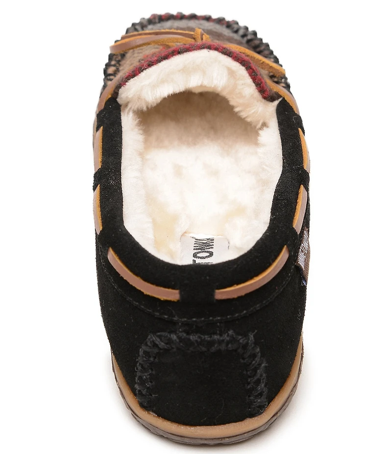 Minnetonka Women's Tilia Chevron Suede Bow Detail Moccasins