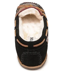 Minnetonka Women's Tilia Chevron Suede Bow Detail Moccasins