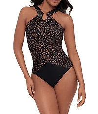 Miraclesuit Costa D' Oro Aphrodite Halter Neck One Piece Swimsuit