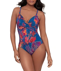 Miraclesuit Decoupage Captivate Molded Cups Underwire One Piece Swimsuit