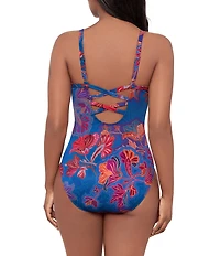 Miraclesuit Decoupage Captivate Molded Cups Underwire One Piece Swimsuit