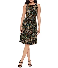 Miraclesuit Gypsi Crew Neck Sleeveless Remi Dress