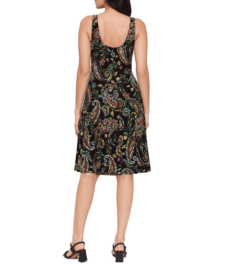 Miraclesuit Gypsi Crew Neck Sleeveless Remi Dress