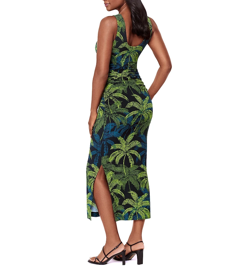 Miraclesuit Isla Palma Roxi Boat Neck Sleeveless Shaping Maxi Dress