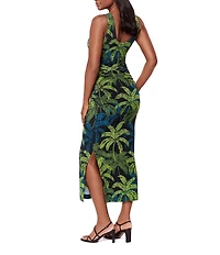 Miraclesuit Isla Palma Roxi Boat Neck Sleeveless Shaping Maxi Dress