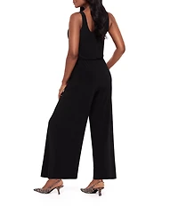 Miraclesuit Jesi Solid V-Neck Sleeveless Wide Leg Jumpsuit