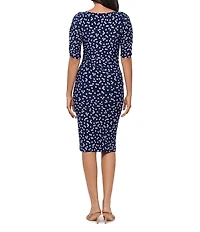 Miraclesuit Luminare Lumi Boat Neck Short Sleeve Shaping Knee Length Dress