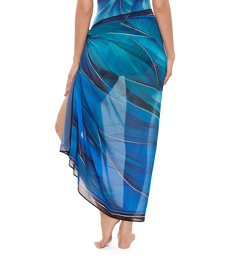 Miraclesuit Maldiva Semi-Sheer Georgette Pareo Swim Cover-Up