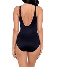 Miraclesuit Must Have Oceanus V-Neck Surplice One Piece Swimsuit