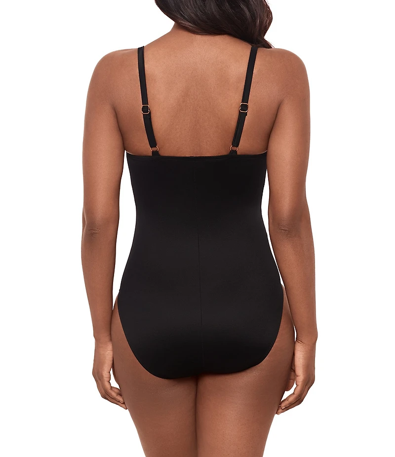 Miraclesuit Network News Maripos Underwire Bra Tank One Piece Swimsuit