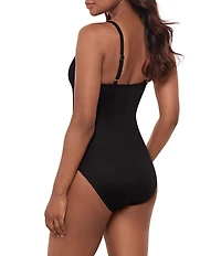 Miraclesuit Network News Maripos Underwire Bra Tank One Piece Swimsuit
