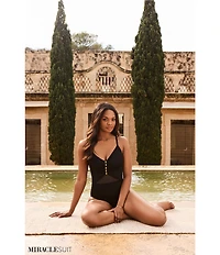 Miraclesuit Network News Maripos Underwire Bra Tank One Piece Swimsuit