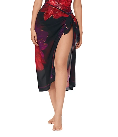 Miraclesuit Petali Rosa Georgette Pareo Swim Cover-Up