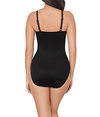 Miraclesuit Petali Rosa Starr Scoop Neck Underwire One Piece Swimsuit
