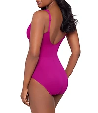 Miraclesuit Razzle Dazzle Siren Underwire Shaping V-Neck One Piece Swimsuit