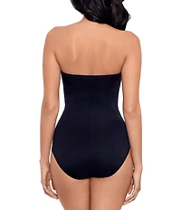 Miraclesuit Rock Solid Madrid Sweetheart Neck Underwire Bandeau One Piece Swimsuit