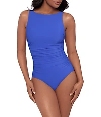 Miraclesuit Rock Solid Regatta High Neck One Piece Swimsuit