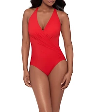 Miraclesuit Rock Solid Wrapsody Shaping One Piece Swimsuit