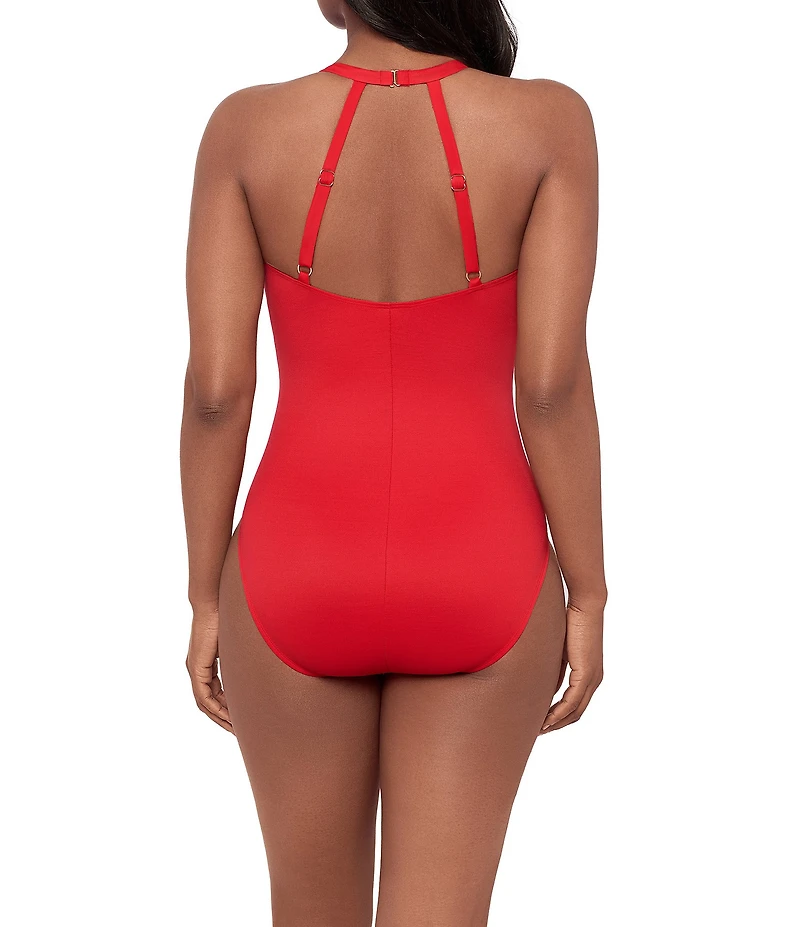 Miraclesuit Rock Solid Wrapsody Shaping One Piece Swimsuit