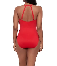 Miraclesuit Rock Solid Wrapsody Shaping One Piece Swimsuit