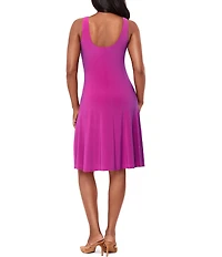 Miraclesuit Solid Crew Neck Sleeveless Remi Dress