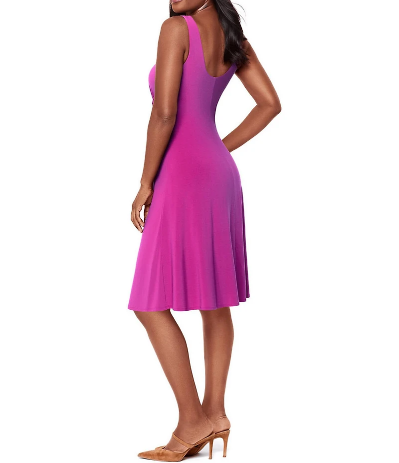 Miraclesuit Solid Crew Neck Sleeveless Remi Dress