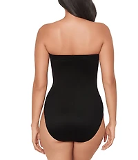 Miraclesuit Steel Magnolias Avanti Hidden Underwire Bandeau One Piece Swimsuit
