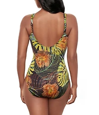 Miraclesuit Sunset Islet Madero Underwire Surplice One Piece Swimsuit