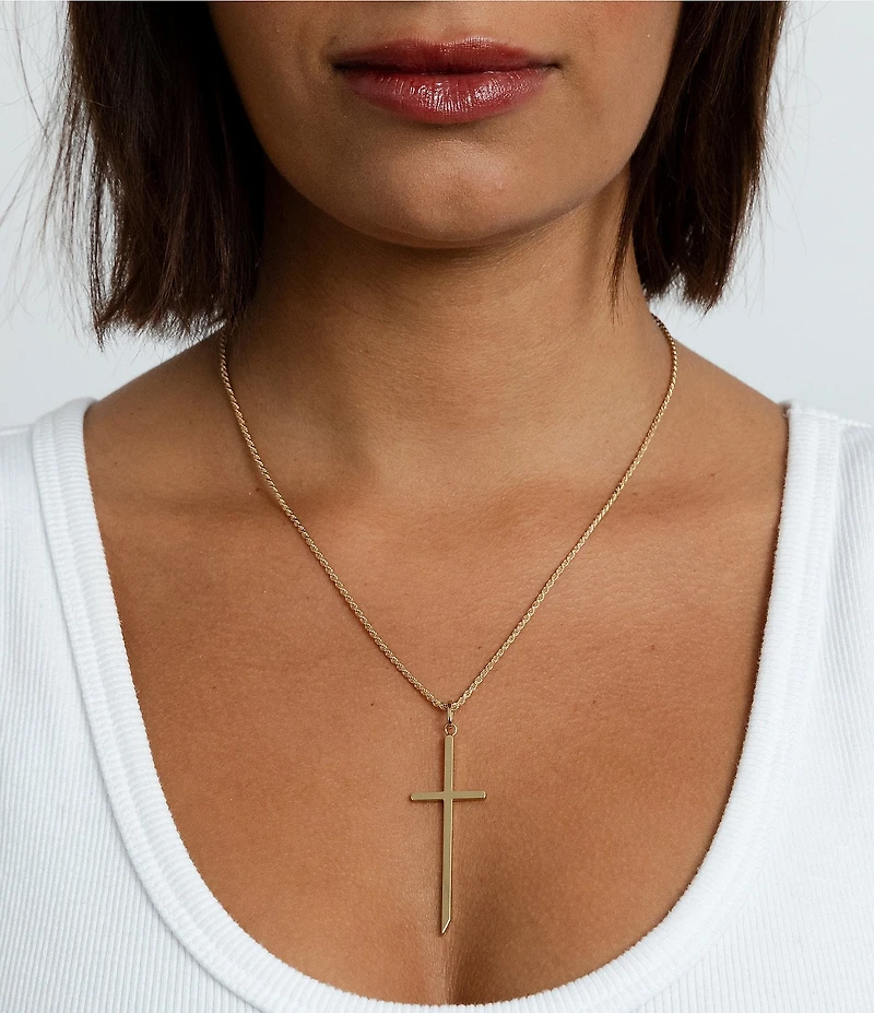 Miranda Frye Cross Short Pendant Necklace