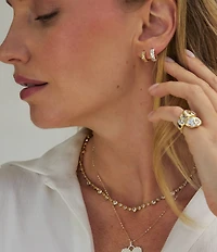 Miranda Frye Dahlia Huggie Hoop Earrings