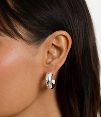 Miranda Frye Drew Puffy Huggie Hoop Earrings