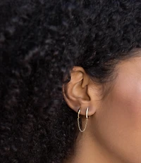 Miranda Frye Elliot Double Connected Huggie Hoop Earrings