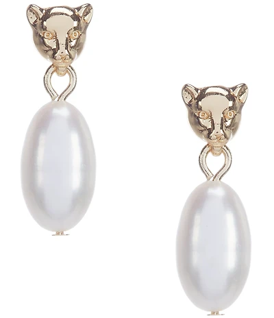 Miranda Frye Panthere Pearl Drop Earrings