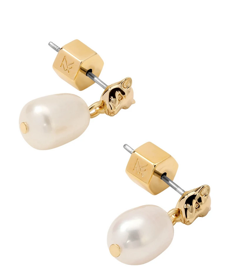 Miranda Frye Panthere Pearl Drop Earrings