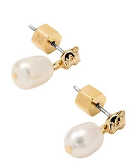 Miranda Frye Panthere Pearl Drop Earrings