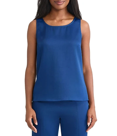 MISOOK Classic Crepe Scoop Neck Sleeveless Tank
