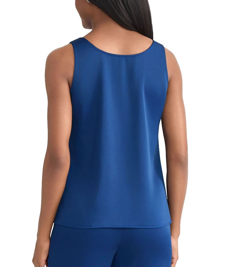MISOOK Classic Crepe Scoop Neck Sleeveless Tank