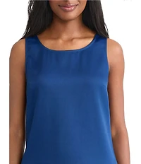 MISOOK Classic Crepe Scoop Neck Sleeveless Tank