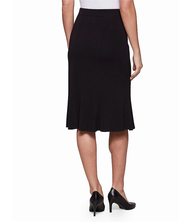 MISOOK Gored Mylana Knit Pull-On Skirt